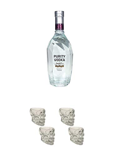 Purity Vodka Deutschland 0,7 Liter + Wodka Totenkopf Shotglas 2 Stück + Wodka Totenkopf Shotglas 2 Stück von Unbekannt