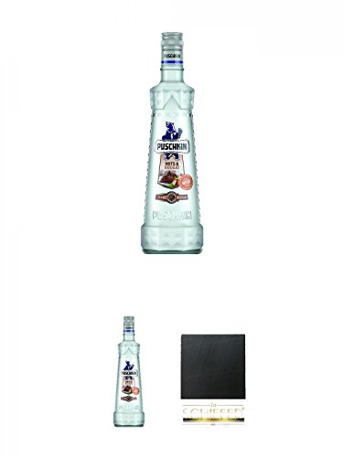 Puschkin Nuts & Nougat 0,7 Liter + Puschkin Nuts & Nougat 0,7 Liter + Schiefer Glasuntersetzer eckig ca. 9,5 cm Durchmesser Puschkin Nuts & Nougat 0,7 Liter + Puschkin Nuts & Nougat 0,7 Liter + Schiefer Glasuntersetzer eckig ca. 9,5 cm Durchmesser von Unbekannt