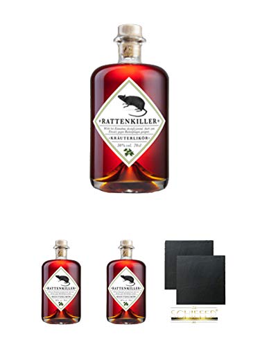 Rattenkiller Kräuterlikör 0,7 Liter + Rattenkiller Kräuterlikör 0,7 Liter + Rattenkiller Kräuterlikör 0,7 Liter + Schiefer Glasuntersetzer eckig ca. 9,5 cm Ø 2 Stück Rattenkiller Kräuterlikör 0,7 Liter + Rattenkiller Kräuterlikör 0,7 Liter + Rattenkiller Kräuterlikör 0,7 Liter + Schiefer Glasuntersetzer eckig ca. 9,5 cm Ø 2 Stück von Unbekannt