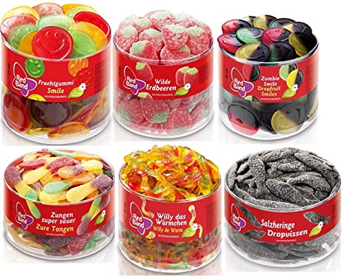 Red Band - Probierpaket - 6St Smile, Wilde Erbeeren, Zombie, Zungen,Schnuller, Salzheringe Red Band - Probierpaket - 6St Smile, Wilde Erbeeren, Zombie, Zungen,Schnuller, Salzheringe von Red Band Cloetta Deutschland GmbH