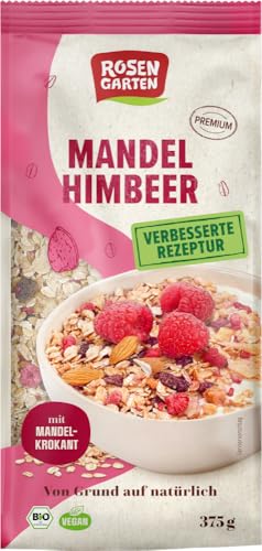 Rosengarten Bio Mandel-Himbeer-Müsli (2 x 375 gr) von Rosengarten