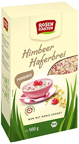 Rosengarten Porridge Himbeer-Haferbrei, 3er Pack (3 x 500 g) von Rosengarten
