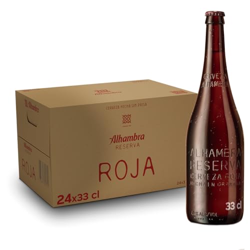 Rotes Bier Alhambra Reserva 24x33cl (Pack 24 Flaschen) von ALHAMBRA