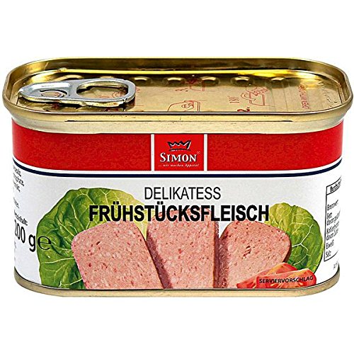 SIMON Delikatess Frühstücksfleisch, 12er Pack (12 x 200g Konserven) von SIMON