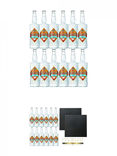 Salitos ICE Bier 12 x 0,65 Liter MW Flasche + Salitos ICE Bier 12 x 0,65 Liter MW Flasche + Schiefer Glasuntersetzer eckig ca. 9,5 cm Ø 2 Stück von Unbekannt