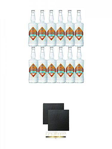 Salitos ICE Bier 12 x 0,65 Liter MW Flasche + Schiefer Glasuntersetzer eckig ca. 9,5 cm Ø 2 Stück Salitos ICE Bier 12 x 0,65 Liter MW Flasche + Schiefer Glasuntersetzer eckig ca. 9,5 cm Ø 2 Stück von Unbekannt