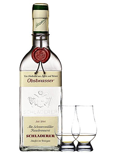Schladerer Obstwasser aus Äpfel und Birnen - Deutschland + 2 Glencairn Gläser Schladerer Obstwasser aus Äpfel und Birnen - Deutschland + 2 Glencairn Gläser von Unbekannt