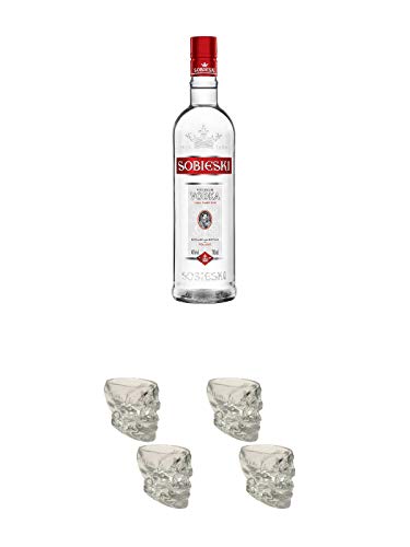 Sobieski Vodka 0,7 Liter + Wodka Totenkopf Shotglas 2 Stück + Wodka Totenkopf Shotglas 2 Stück Sobieski Vodka 0,7 Liter + Wodka Totenkopf Shotglas 2 Stück + Wodka Totenkopf Shotglas 2 Stück von Unbekannt