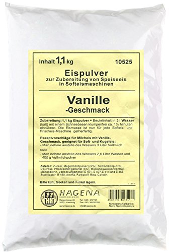 Softeispulver Vanille-Geschmack, 1,1 kg (Softeismaschinen) von Unbekannt