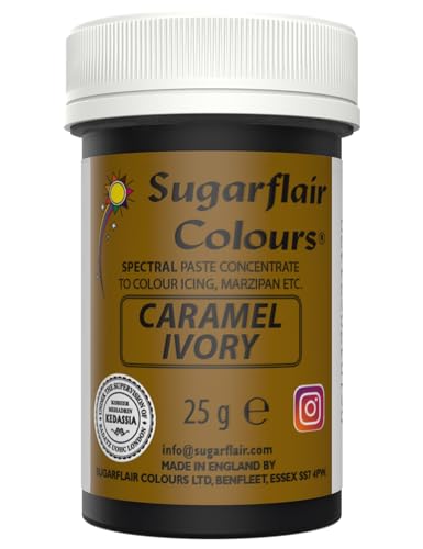 Sugarflair Paste Colour - Spectral Caramel (Ivory) 25g von Sugarflair Colours