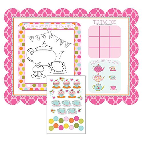 TEA TIME ACTIVITY PLACEMATS WITH STICKERS 25.4X35.5CM von Creative Converting