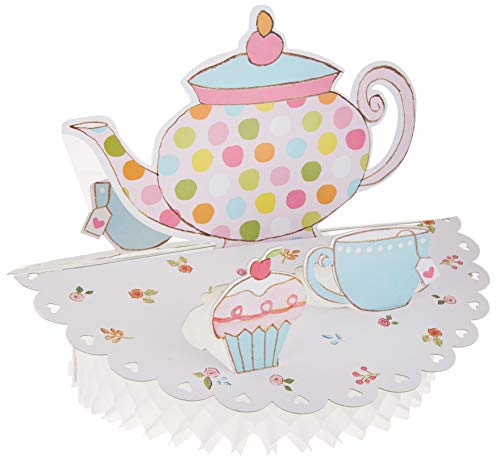 TEA TIME HONEYCOMB CENTE PIECE SET 22.8X29.8CM von Creative Converting