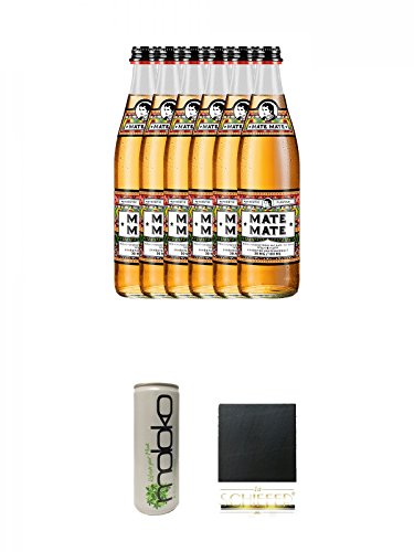 Thomas Henry Mate Mate 6 x 0,5 Liter + Moloko Softdrink 0,25 Liter + Schiefer Glasuntersetzer eckig ca. 9,5 cm Durchmesser Thomas Henry Mate Mate 6 x 0,5 Liter + Moloko Softdrink 0,25 Liter + Schiefer Glasuntersetzer eckig ca. 9,5 cm Durchmesser von Diverse
