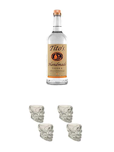 Titos Handmade Wodka 0,7 Liter + Wodka Totenkopf Shotglas 2 Stück + Wodka Totenkopf Shotglas 2 Stück Titos Handmade Wodka 0,7 Liter + Wodka Totenkopf Shotglas 2 Stück + Wodka Totenkopf Shotglas 2 Stück von Unbekannt