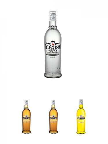 Trojka Vodka Pure Grain 0,7 Liter + Trojka Caramel Likör mit Wodka CARAMEL 0,7 + Trojka Caramel Likör mit Wodka CARAMEL 0,7 + Trojka Zitrone Likör mit Wodka YELLOW 0,7 Liter Trojka Vodka Pure Grain 0,7 Liter + Trojka Caramel Likör mit Wodka CARAMEL 0,7 + Trojka Caramel Likör mit Wodka CARAMEL 0,7 + Trojka Zitrone Likör mit Wodka YELLOW 0,7 Liter von Unbekannt