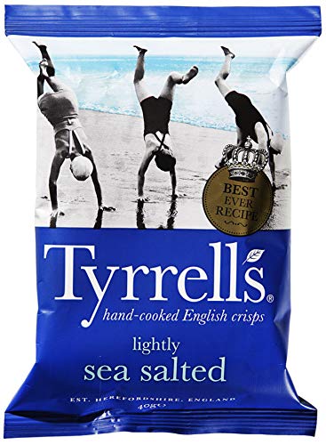 Tyrrell leicht Meersalz Kartoffelchips 40gX6 Taschen von Tyrrells