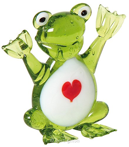 Unbekannt Glas-Frosch mit Herz Unbekannt Glas-Frosch mit Herz von Unbekannt