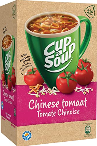 Unilever Chinesische Tomatensuppe, Coup a Soup, Tütensuppe, Tassensuppe, Unox, 21 x 175ml von Cup a Soup