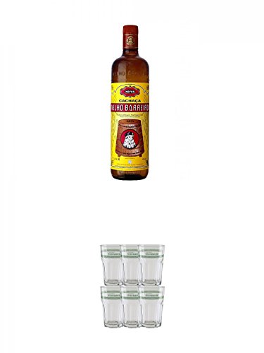 Velho Barreiro Silver Cachaca Originalabfüllung 1,0 Liter + Velho Barreiro Caipirinha Glas 6 Stück Velho Barreiro Silver Cachaca Originalabfüllung 1,0 Liter + Velho Barreiro Caipirinha Glas 6 Stück von Unbekannt