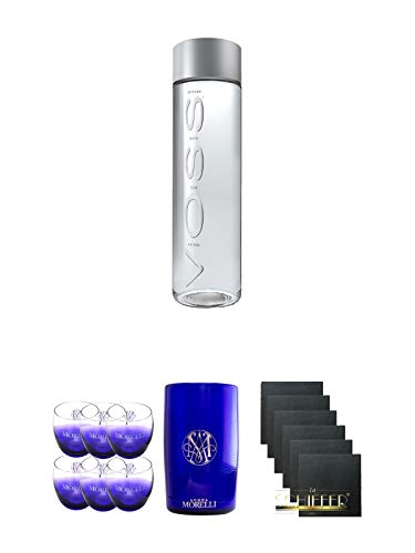 Voss Artesian Gletscher Wasser STILL in PET 0,85 Liter + Morelli Wassergläser 6 Stück + Morelli Wasserkühler Voss Artesian Gletscher Wasser STILL in PET 0,85 Liter + Morelli Wassergläser 6 Stück + Morelli Wasserkühler von Unbekannt
