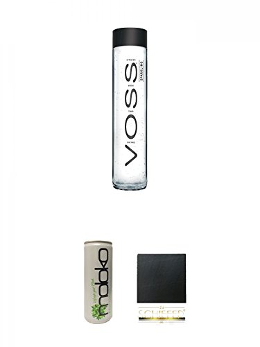 Voss Artesian SPARKLING Gletscher Wasser in Glasflasche 1 x 0,375 Liter + Moloko Softdrink 0,25 Liter + Schiefer Glasuntersetzer eckig ca. 9,5 cm Durchmesser Voss Artesian SPARKLING Gletscher Wasser in Glasflasche 1 x 0,375 Liter + Moloko Softdrink 0,25 Liter + Schiefer Glasuntersetzer eckig ca. 9,5 cm Durchmesser von Unbekannt