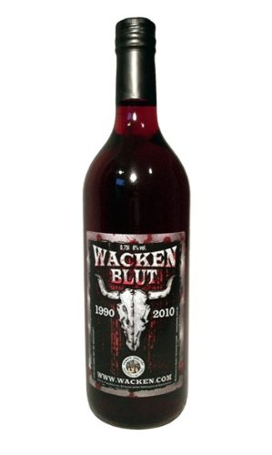 WACKEN BLUT - Met / Honigwein WACKENBLUT Honig-Met mit Kirschsaft, hergestellt als Lizenzprodukt des Wacken-Open-Air W:O:A von Unbekannt