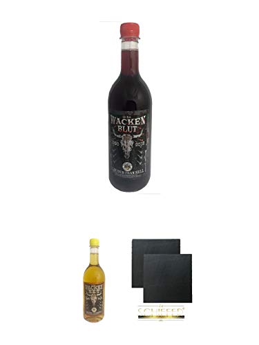 Wacken Blut 0,75 Liter + Wacken Met 0,75 Liter + Schiefer Glasuntersetzer eckig ca. 9,5 cm Ø 2 Stück Wacken Blut 0,75 Liter + Wacken Met 0,75 Liter + Schiefer Glasuntersetzer eckig ca. 9,5 cm Ø 2 Stück von Unbekannt