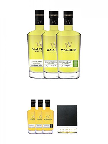 Walcher Bio-Limoncello Edelbrand 25% Südtirol 3 x 0,7 Liter + Walcher Bombardino Ei Rum-Likör 17% 3 x 0,7 Liter + Schiefer Glasuntersetzer eckig ca. 9,5 cm Durchmesser Walcher Bio-Limoncello Edelbrand 25% Südtirol 3 x 0,7 Liter + Walcher Bombardino Ei Rum-Likör 17% 3 x 0,7 Liter + Schiefer Glasuntersetzer eckig ca. 9,5 cm Durchmesser von Unbekannt