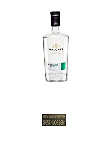 Walcher Williams Christ Birne Edelbrand 40% Südtirol 0,7 Liter + Schieferschild HEUTE WEGEN GESTERN GESCHLOSSEN mit Lederband und Lochung 20 x 40 cm Walcher Williams Christ Birne Edelbrand 40% Südtirol 0,7 Liter + Schieferschild HEUTE WEGEN GESTERN GESCHLOSSEN mit Lederband und Lochung 20 x 40 cm von Unbekannt