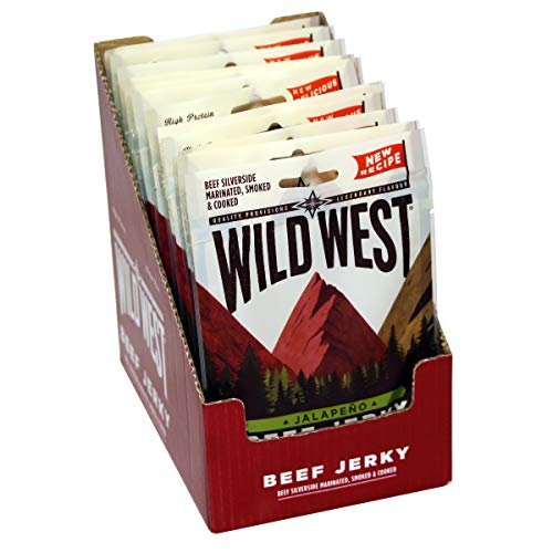 Wild West Jalapeno Flavour Beef Jerky Box of 16 x 25g Packs von Unbekannt