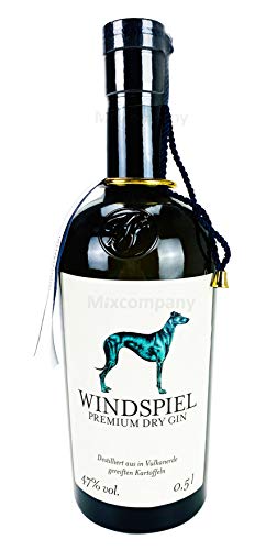 Windspiel Premium Dry Gin 0,5l (47% Vol) Bar Longdrink Cocktail Sammlung Gin Tonic - [Enthält Sulfite] von Unbekannt