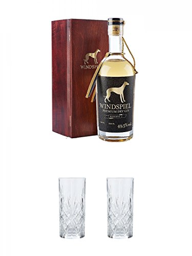 Windspiel Premium Dry Gin RESERVE 0,5 Liter 49,3% in Holzkiste + Windspiel Hi-Ball Glas 1 Stück 350 ml + Windspiel Hi-Ball Glas 1 Stück 350 ml Windspiel Premium Dry Gin RESERVE 0,5 Liter 49,3% in Holzkiste + Windspiel Hi-Ball Glas 1 Stück 350 ml + Windspiel Hi-Ball Glas 1 Stück 350 ml von Unbekannt