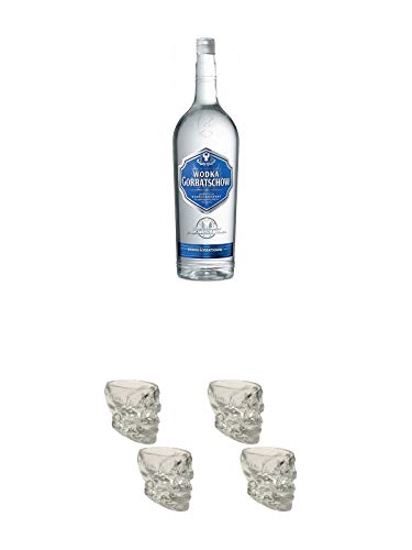 Wodka Gorbatschow 3,0 Liter Magnumflasche + Wodka Totenkopf Shotglas 2 Stück + Wodka Totenkopf Shotglas 2 Stück Wodka Gorbatschow 3,0 Liter Magnumflasche + Wodka Totenkopf Shotglas 2 Stück + Wodka Totenkopf Shotglas 2 Stück von Unbekannt