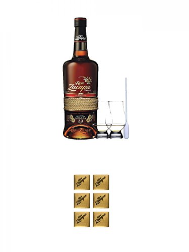 Zacapa Rum Solera Sistema 23 Centenario 0,7 Liter + 2 Glencairn Gläser + Einwegpipette 1 Stück + Zacapa Schokoladentäfelchen 6 Stück von Unbekannt
