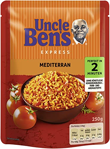 Uncle Ben's Express-Reis Mediterran, 6 Packungen (6 x 250g) von Uncle Ben's