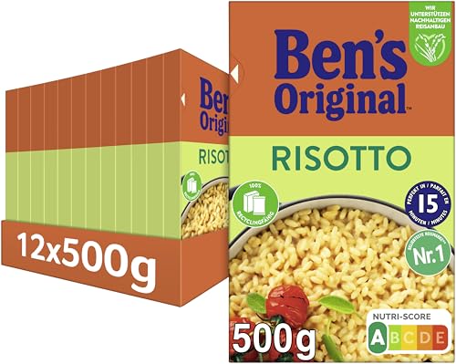 BEN’S ORIGINAL Ben's Original Risotto Reis Lose, 12 Packungen (12 x 500g) von BEN’S ORIGINAL