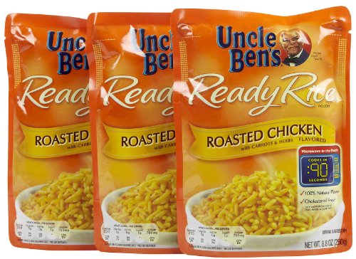 Uncle Ben's Rösted Chicken Ready Reisbeutel, 250 ml, 3 Stück von Uncle Ben's