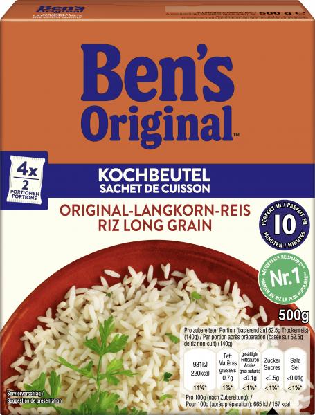 Ben's Original Original-Langkorn-Reis 10 Minuten Ben's Original Original-Langkorn-Reis 10 Minuten von Ben's Original