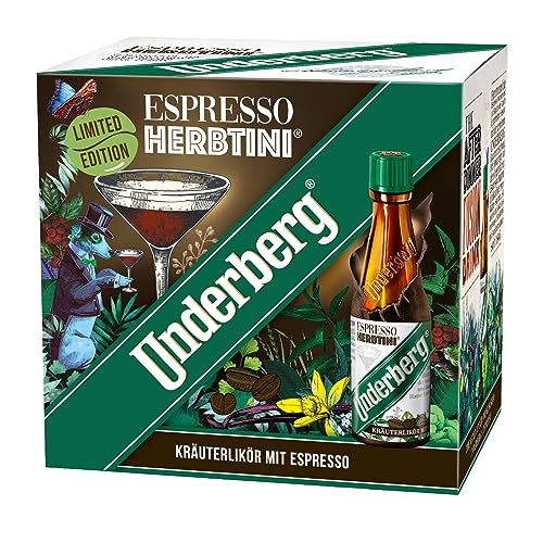 Underberg Espresso Herbtini - After-Dinner-Fusion-Drink - Kräuterspirituose mit Espresso (12 x 0,02 l) von Underberg