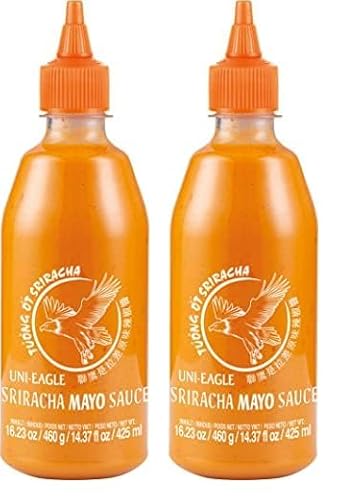 Uni-Eagle Chili Sauce Sriracha Mayo – würzig scharfe Mayocreme mit leckeren Chilies – 1 x 460 g (Packung mit 2) von Uni-Eagle