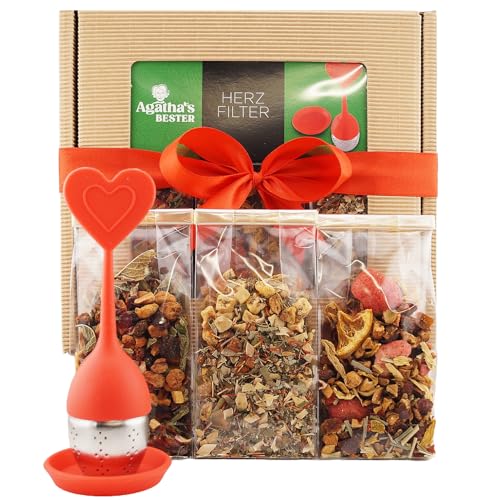 Geschenk-Set Herz-Tee und Brühset UniTea Land 150 g Geschenk-Set Herz-Tee und Brühset UniTea Land 150 g von UniTea Land