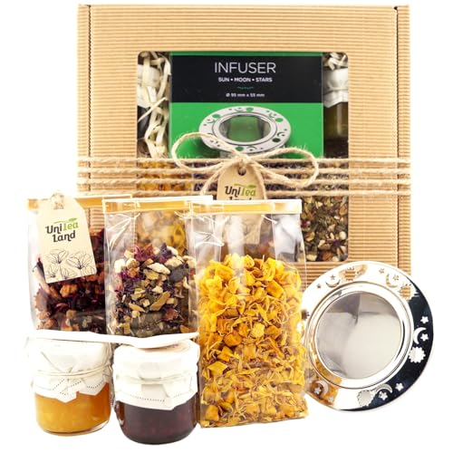 Geschenkset mit Tee, Süßigkeiten und Gebräu ' Sonne ' UniTea Land Geschenkset mit Tee, Süßigkeiten und Gebräu ' Sonne ' UniTea Land von UniTea Land