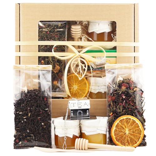 Geschenkset mit Tee, Süßigkeiten und Gebräu 'Tea House' UniTea Land von UniTea Land