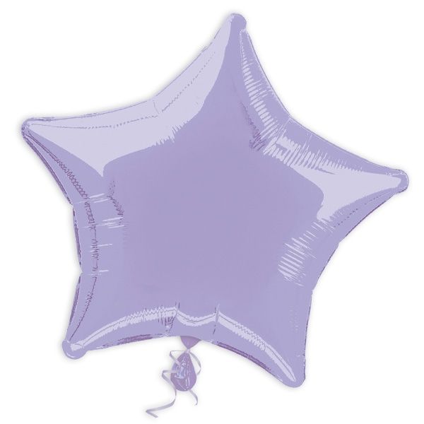 Stern-Folienballon lavendel 44cm, Sternenballon als Deko/Geschenk von Unique