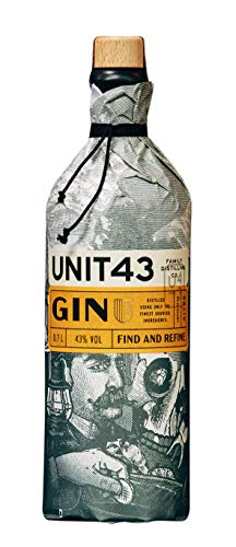 Unit43 43 Dry Gin - international ausgezeichneter Craft Gin aus Südafrika | Best Gin in Africa (The UK Gin Guide) | Spezielle Fynbos Botanicals vom Westkap Südafrikas | 43% (1x 0,7l) von Unit43