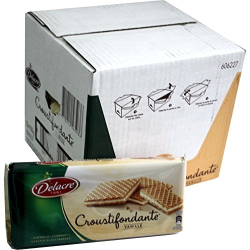 Delacre Croustifondante Vanille 12 x 150g Packung (Vanillecreme in zwei Waffelkeksen) von United Biscuits