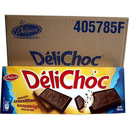 Delacre DeliChoc Lait 12 x150g Packung (Vollmilchschokolade mit Keks) von United Biscuits