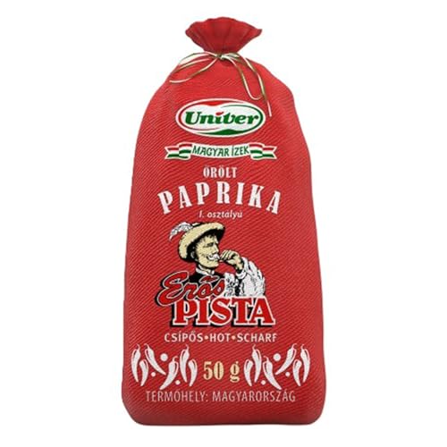 Univer Erös Pista Paprika Pulver 50g - Ungarisches Scharfes Gewürz, Geschenkidee Univer Erös Pista Paprika Pulver 50g - Ungarisches Scharfes Gewürz, Geschenkidee von Univer
