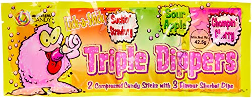 Universal Candy Triple Dippers Sherbet Candy, 24 x 42,5 g Universal Candy Triple Dippers Sherbet Candy, 24 x 42,5 g von Universal Candy