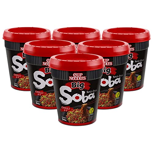 Nissin-Noodles Big Soba Cups Chili 6x115g von Universal Product Solutions